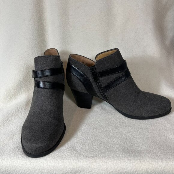 Abella True Comfort Women's 8.5 Grey Ankle Boot - Picture 1 of 11